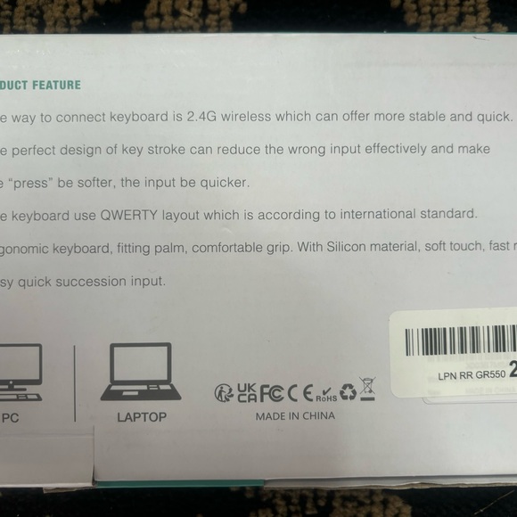 Ultathin Wireless Keyboard And Mouse Combo, Brand New - Picture 3 of 6